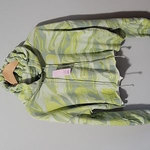 Womens Wild Fable yellow/gray cropped hoodie in size large